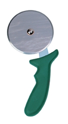 Pizza Cutter, Green Handle, 4Inch/10Cm Wheel 