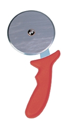Pizza Cutter, Red Handle, 4Inch/10Cm Wheel 