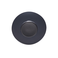 Contra Round Plate Black 10Inch (4 Pack) 