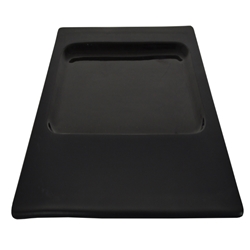Contra Sq. Black Plate 30Cm W/Rect Recess (2 Pack) 