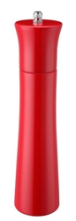 Colours Wooden Pepper Mill 24Cm / 9Inch - Red 