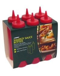 Sauce Bottle Red 8 Oz Pack 6 