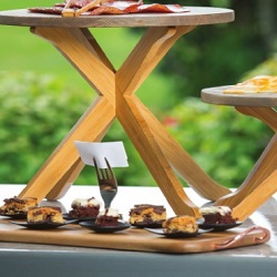 Acacia Handled Boards with Fold-Away Risers