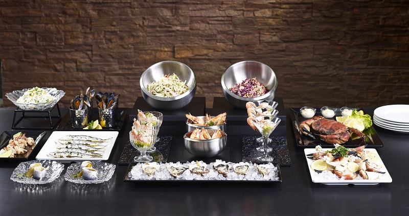 Glass Bowls, Black Granite Melamine & Slanted Steel Bowls