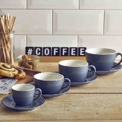 Grey Genware Bowl Shaped Cups