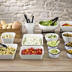Enamel & Melamine Buffet Display