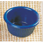 118ml / 4 oz, 86mm / 3 3/8?  Fluted Ramekin, Cobalt Blue 