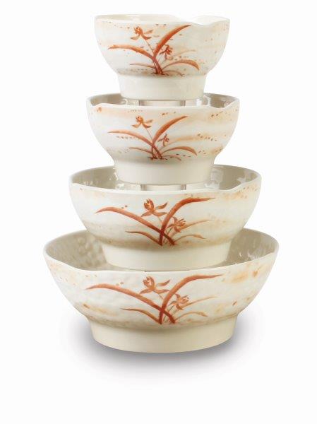 14 oz, 5? / 127mm Wave Rice Bowl, Gold Orchid (12 Pack) 