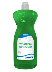 GREEN WASHING UP LIQUID 15% 1L (12 Pack) Green, Washing, Up, Liquid, 15%, Cleenol