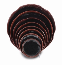 16? / 405mm Lotus Shape Plate, Tenmoku (12 Pack) 