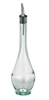16 oz Siena Oil Bottle, Stainless Steel Pourer, Green Glass 