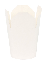 16oz Round White Food Pail (500 Pack) 