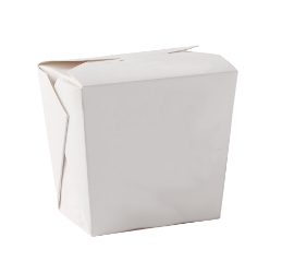 16oz Square White Food Pail (450 Pack) 