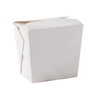 16oz Square White Food Pail (450 Pack) 
