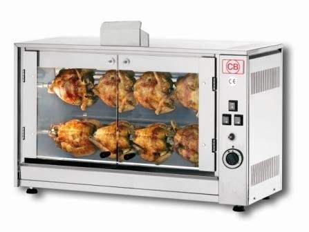 2 Spit 8 Chicken Electric Rotisserie 
