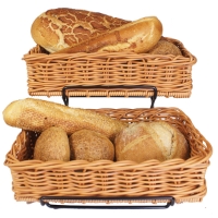 2 X Heavy Duty Display Baskets 40 X 25 X 10Cm & Stand 