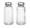  2 oz Paneled S&P Shakers, Stainless Steel Tops 