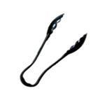 229mm / 9" Scallop Grip Tong, Polycarbonate, Black 