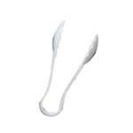 229mm / 9" Scallop Grip Tong, Polycarbonate, White 