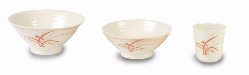 24 oz, 6 3/4in / 170mm Soup Bowl, Gold Orchid (4 Pack) 