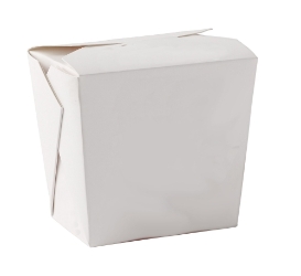 26oz Square White Food Pail (450 Pack) 
