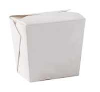 26oz Square White Food Pail (450 Pack) 