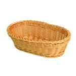 279mm x 178mm x 89mm / 11? x 7?x 3 1/2? Hand-Woven Basket, Oval, Plastic 