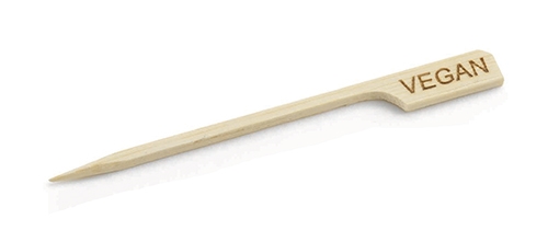 3.5” ”VEGAN” Bamboo Paddle Pick (100 per Pack) 