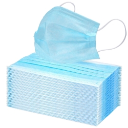 3 PLY DISPOSABLE FACE MASKS - BOX OF 50 