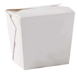 32oz Square White Food Pail (450 Pack) 