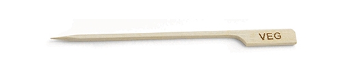 4.5” ”VEG” Bamboo Paddle Pick (100 per Pack) 