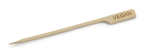 4.5” ”VEGAN” Bamboo Paddle Pick (100 per Pack) 