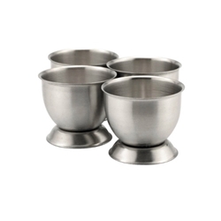 4 Pc  S.St Egg Cup Set  - Carded 