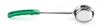  4 oz Stainless Steel Solid Spoonout with Green Handle, One-Piece 