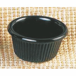 44ml / 1 1/2 oz, 64mm / 2 1/2?  Fluted Ramekin, Black 