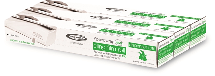 Speedwrap Fresh Cling Refill Roll 450mm x 300m (3 Pack) 