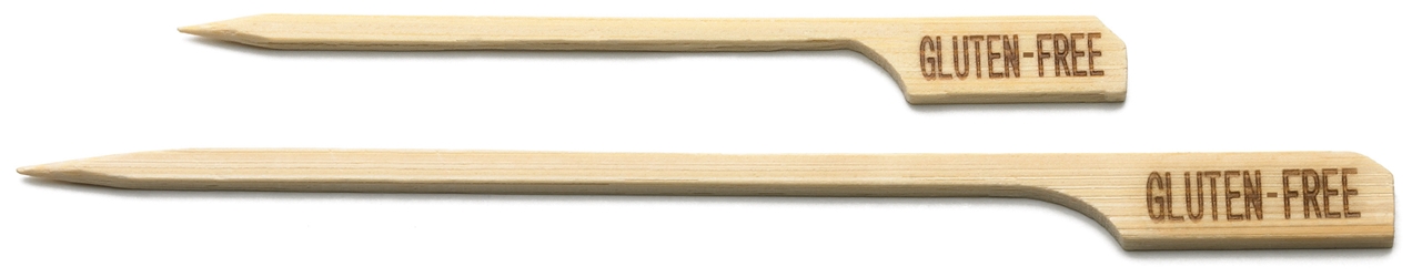 5” ”GLUTEN-FREE” Bamboo Paddle Pick (100 per Pack) 