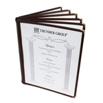 6 Page Book Fold Menu Cover, 216mm x 279mm / 8 1/2? x 11?, Green 