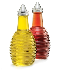  6 oz Beehive Oil & Vinegar Dispensers, 18-8 Stainless Steel Tops 