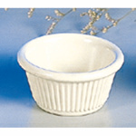 60ml / 2 oz, 73mm / 2 7/8?  Fluted Ramekin, Bone 