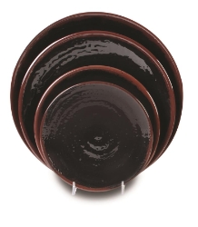 7 1/2? / 190mm Plate, Tenmoku (12 Pack) 