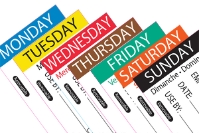 7DAYS Day Labels - 50mm x 50mm (7x500) 