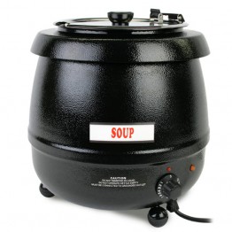 Stainless Soup Kettle, Black 9.93Ltr / 10 1/2 QT 