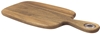  Acacia Bread Board w/ Brushed Nickel Eyelet, 10.5x7.25x0.6” w/4.5” Handle 