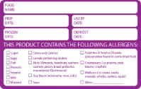 Allergen Date Info Label - 60mm x 95mm (x500) 