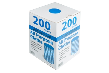 Antibacterial All Purpose Cloths - Blue (x200) 