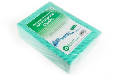 Antibacterial Cloth - Green Heavy Duty 75GSM (x25) 