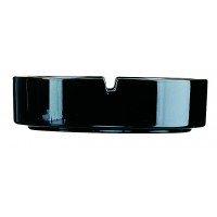 Ashtray Stackable - Black 4.25” 10.7cm (24 Pack) Ashtray, Stackable, Black, 4.25", 10.7cm