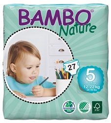 Bambo Nature Junior 5 12-22kg (27 Pack) Abena, Bambo, Nature, Junior, 5, *, 1222kg