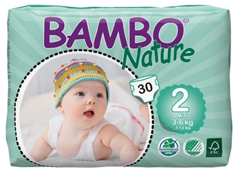 Bambo Nature Mini 2 3-6kg (30 Pack) Abena, Bambo, Nature, Mini, 2, *, 36kg